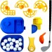Golf Toys Set Mini Golf Ball Training Putting Machine for Kids, 2 Club Heads, 15 PCS Balls - QC101